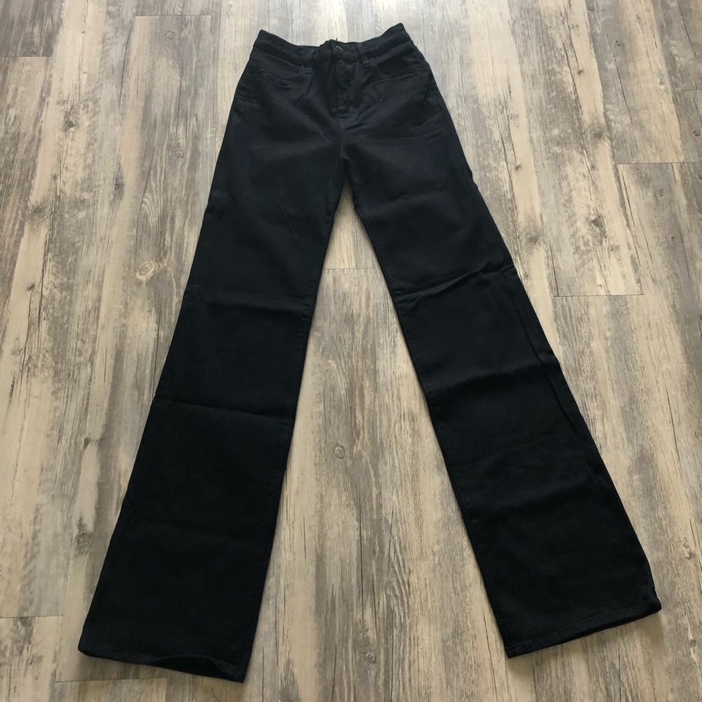J Brand Balck High Rise Wide Leg Jeans